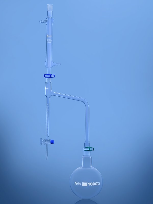Glassco Dean and Stark apparecchio distillazione vetro