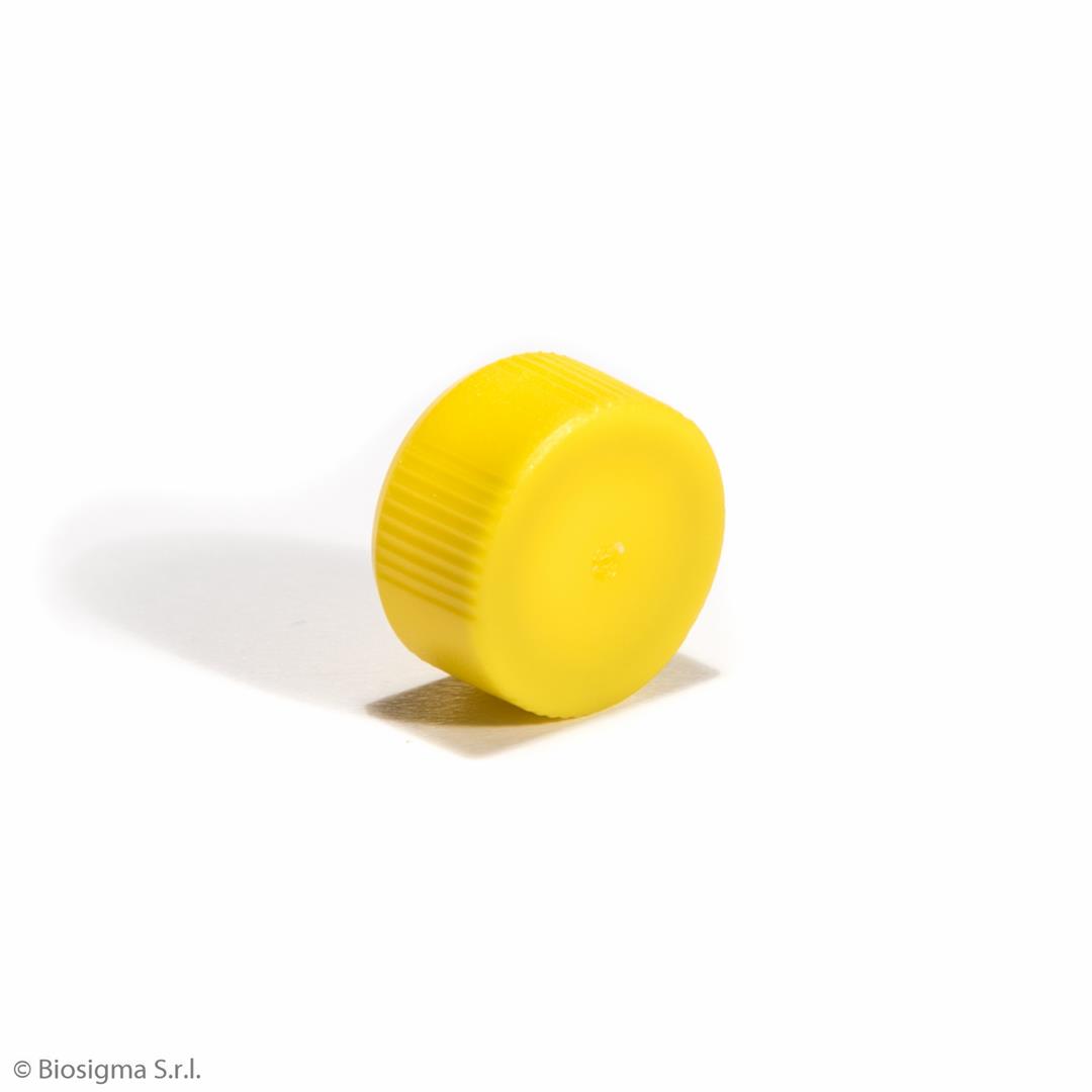 Biosigma CLEARLine CL810/G tappo vite giallo con O-Ring 3000 pz
