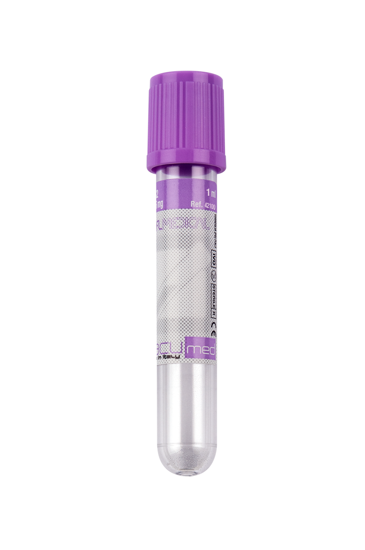 FL Medical Vacumed K2 EDTA provetta sangue tappo lavanda sterile