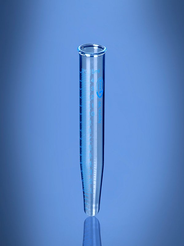 Glassco Provetta Centrifuga Conica Graduata Vetro