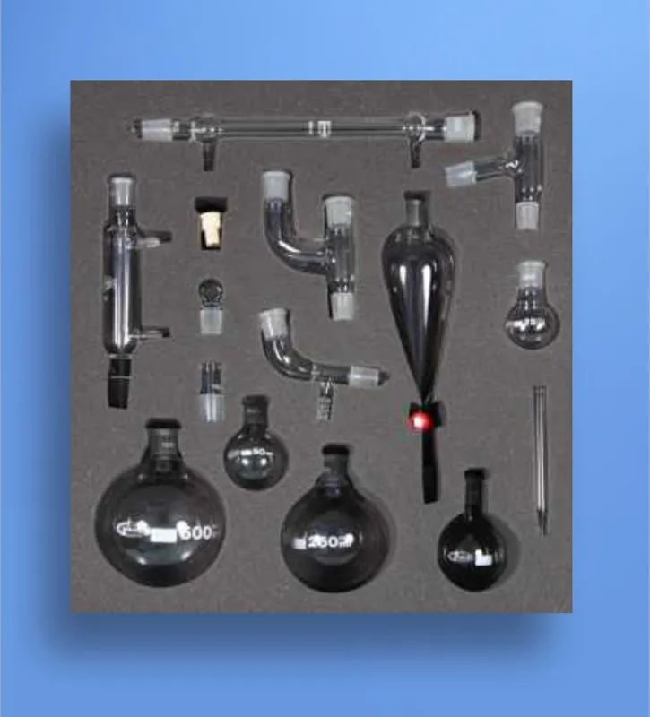 Glassco 19/22 kit vetreria chimica organica