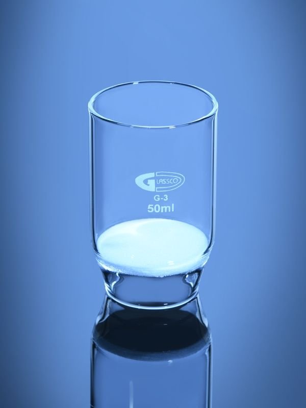Glassco ASTM crogiolo filtrante sinterizzato vetro