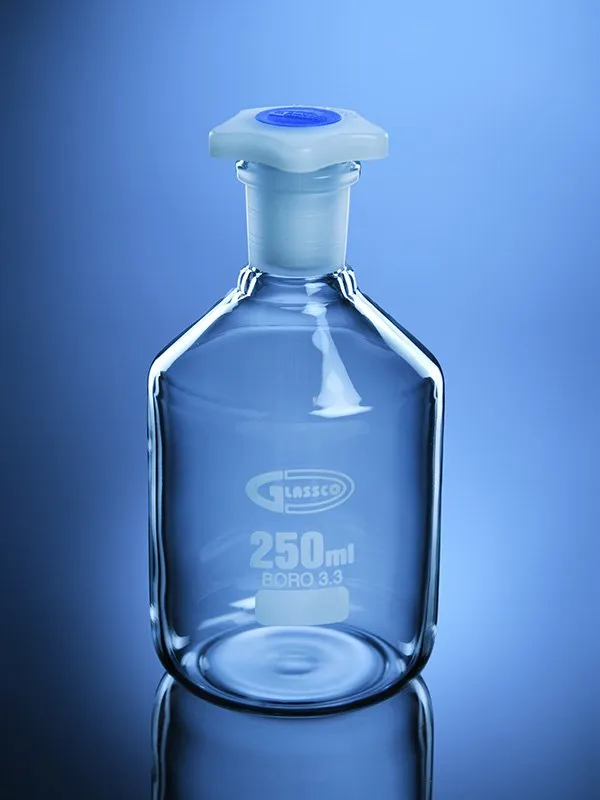 Glassco Bottiglia Reagente Collo Stretto Vetro DIN ISO