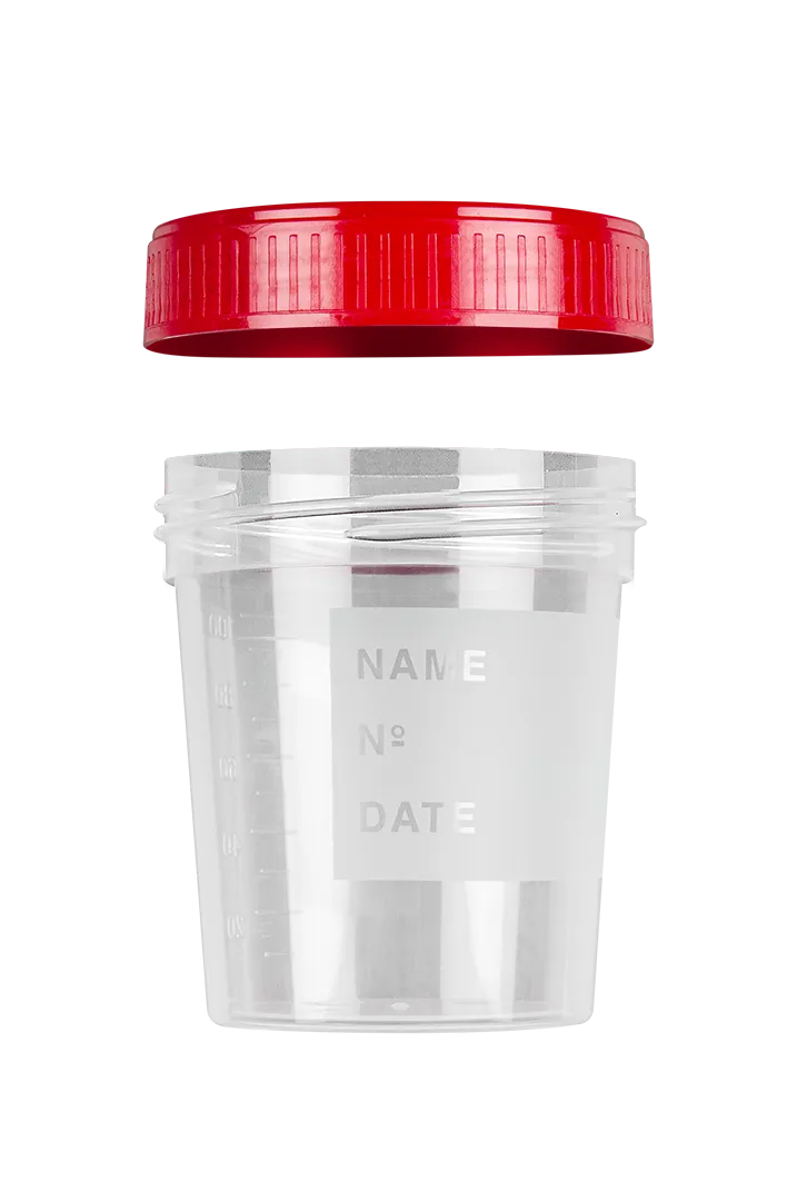 FL Medical Promed 25030 contenitore urina 120 ml tappo bianco