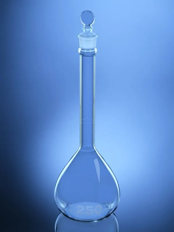 Glassco matraccio tarato classe A vetro con tappo