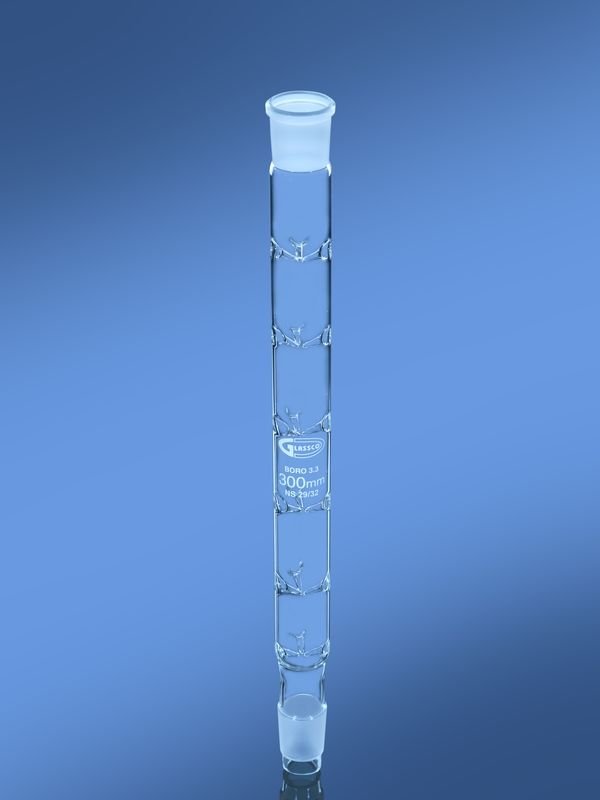 Glassco Colonna Vigreux Vetro Giunti NS da Laboratorio