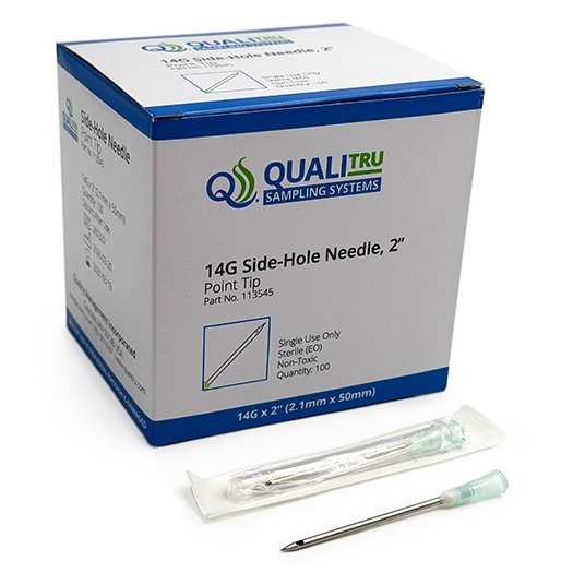 QualiTru Ago 14G 2" foro laterale campionamento - 100 pezzi