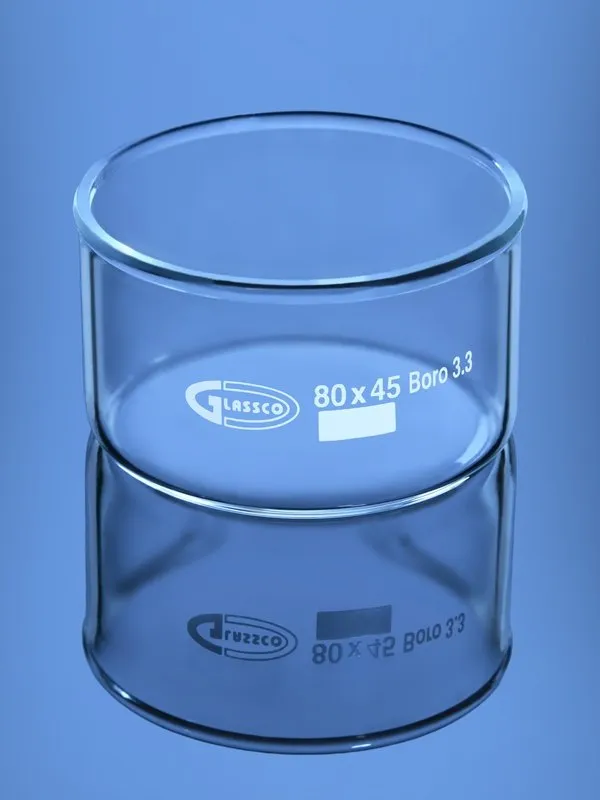 Glassco cristallizzatore vetro senza becco laboratorio