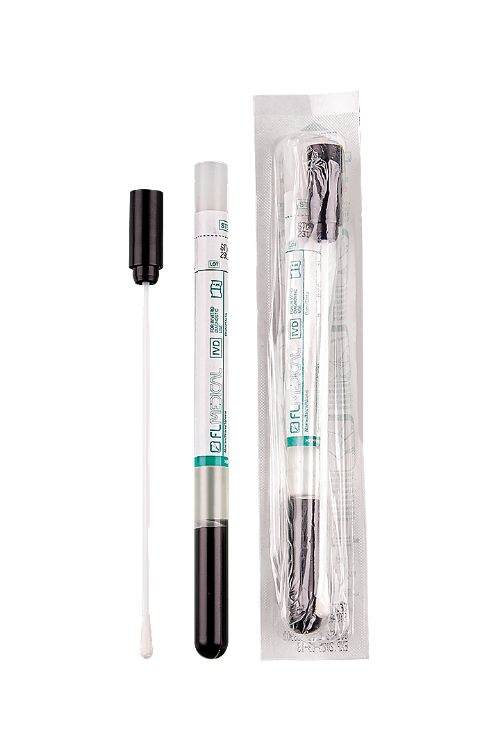 FL MEDICAL Promed 26070 tampone rayon Stuart carbone singolo