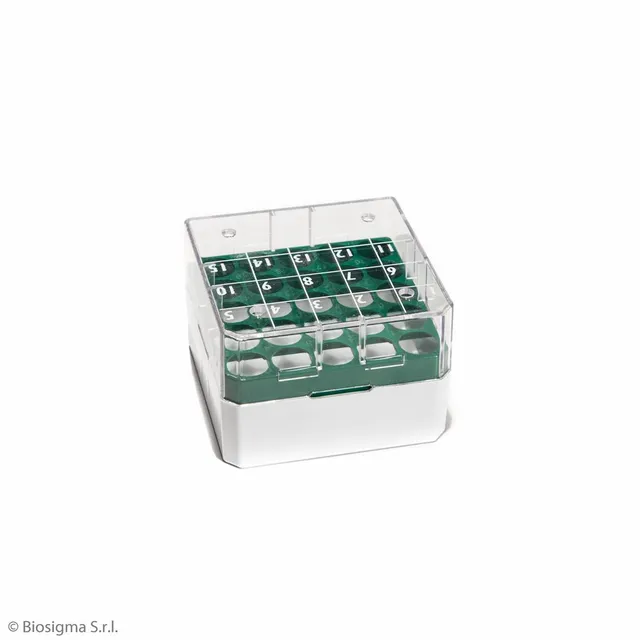 Biosigma CryoGen BSM58025B/V box portaprovette verde 25 posti