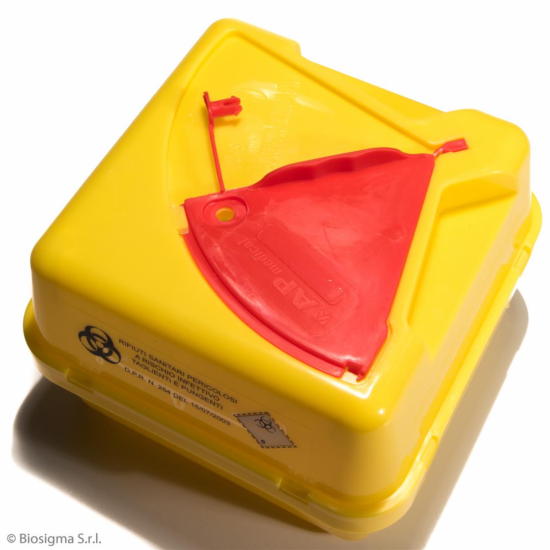 Biosigma BSC300 contenitore rifiuti 1,5 l coperchio rosso