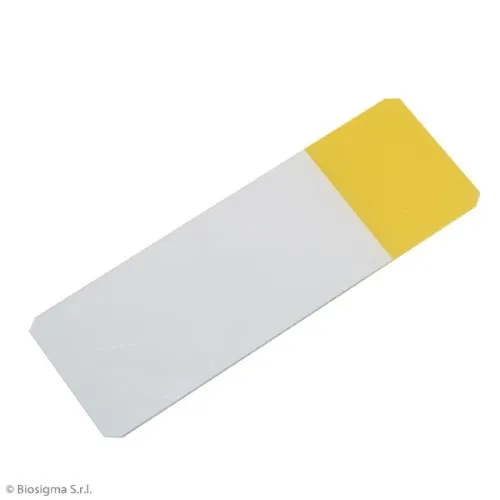 Biosigma VBS656/G vetrino portaoggetto 26x76 mm banda gialla