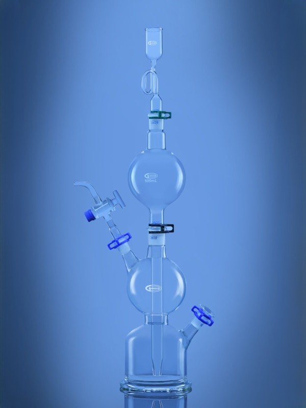 Glassco apparecchio Kipp generatore gas vetro laboratorio