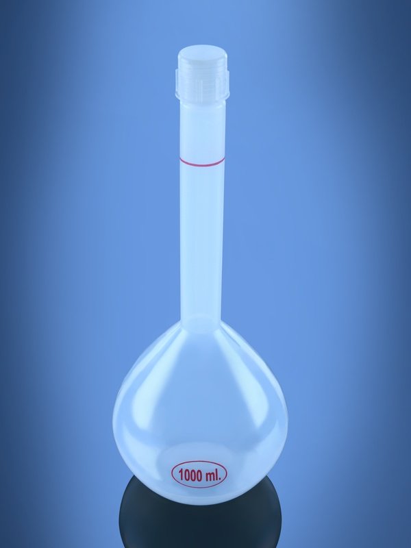 Glassco Matraccio Tarato PP Plastica per Laboratorio