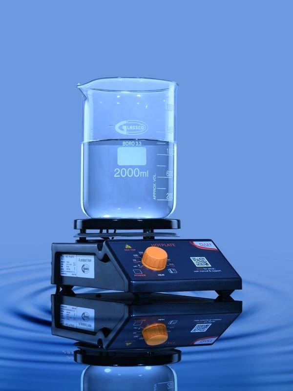 Glassco Piastra riscaldante analogica acciaio inox