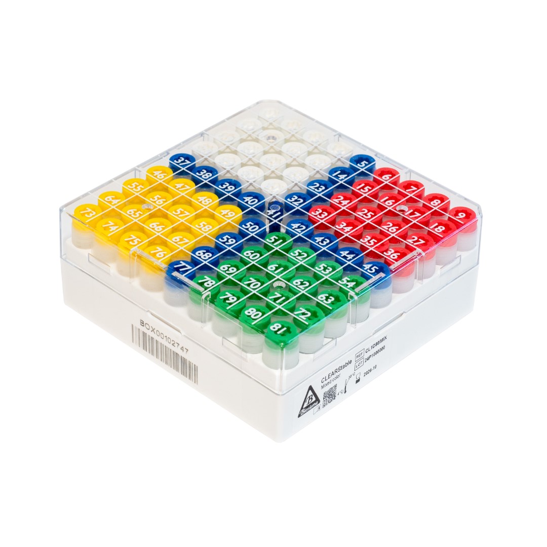 Biosigma CLDR1D80/V provetta 2 ml con biglie verdi