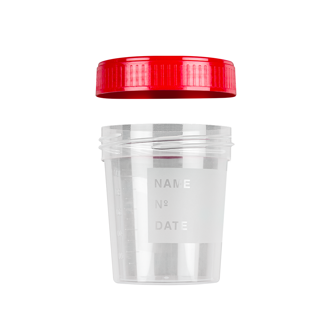 FL Medical Promed 25030 contenitore urina 120 ml tappo bianco
