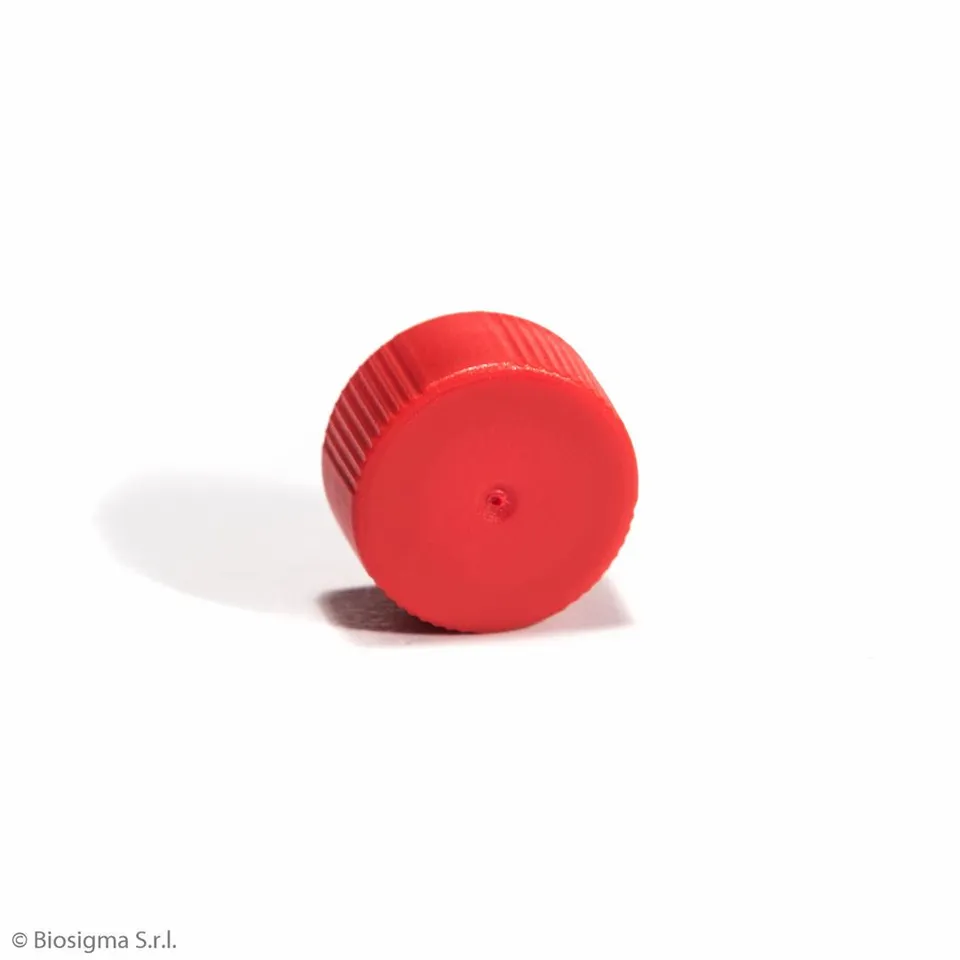 Biosigma CL810/RO tappo vite microprovette rosso
