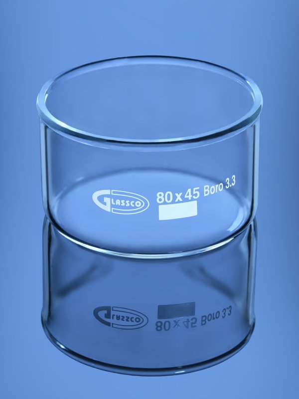 Glassco cristallizzatore vetro senza becco laboratorio