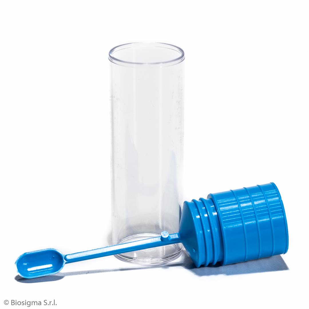 Biosigma BSC160 contenitore feci 18 ml con cucchiaino
