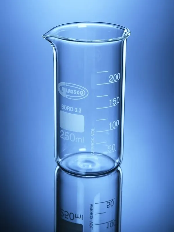 Glassco becher Berzelius forma alta con becco