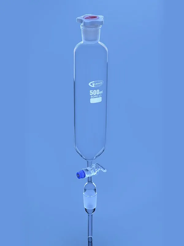 Glassco Imbuto separatore cilindrico vetro DIN ISO