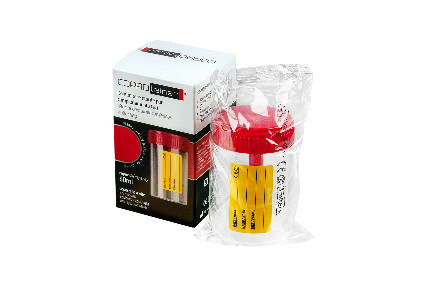 FL Medical Promed 25193 contenitore feci 60 ml singolo