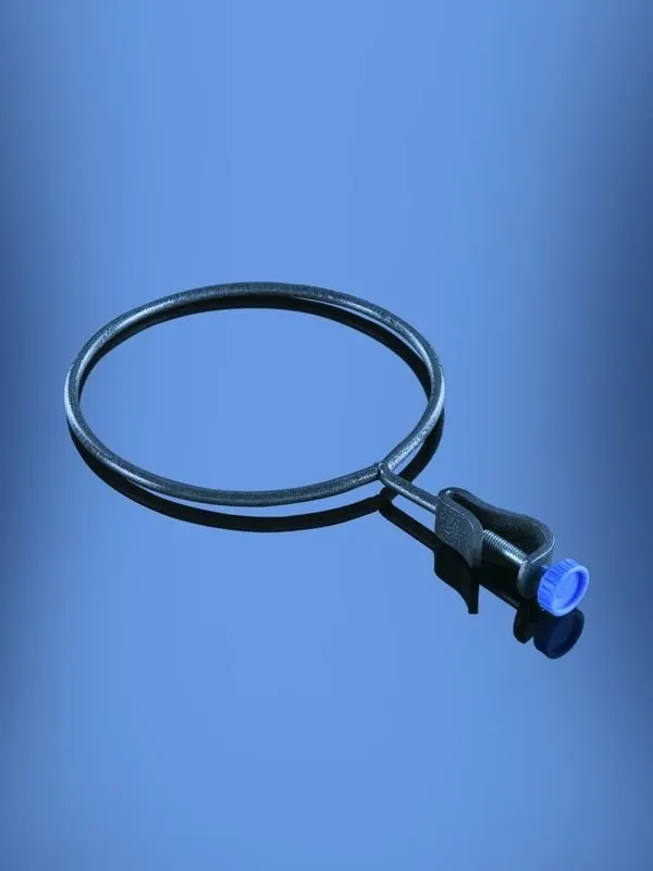 Glassco Retord Ring anello sostegno verniciato nero da laboratorio