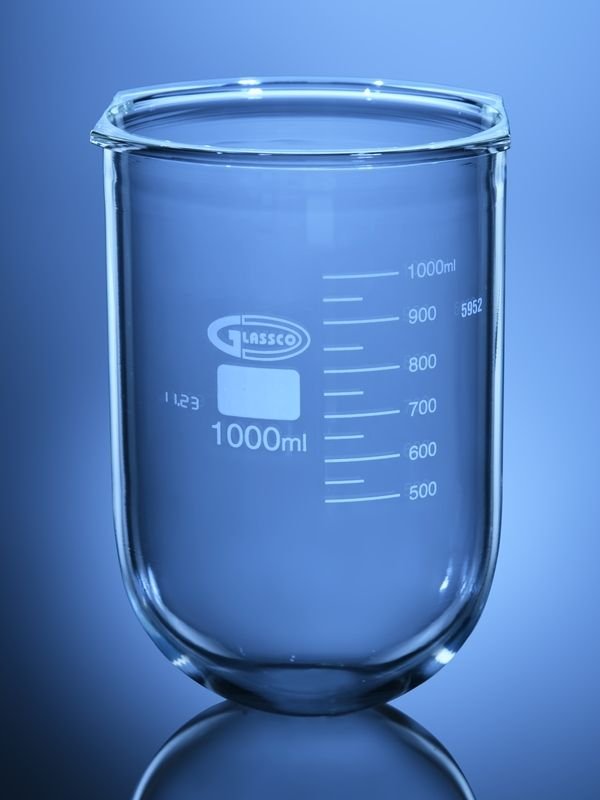 Glassco Flasks-L pallone vetro per dissoluzione taglio laterale