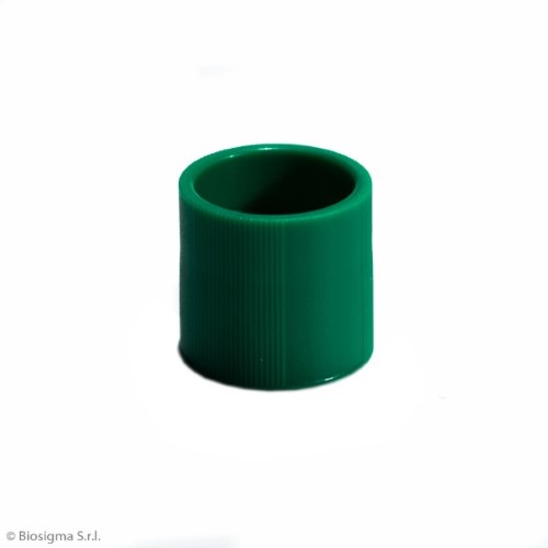 Biosigma BSO026 tappo provette PE 16 mm bianco