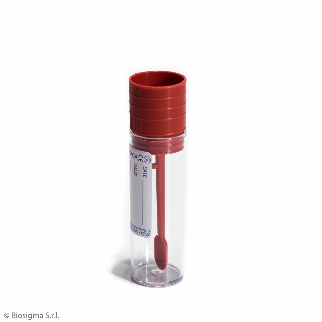Biosigma BSC163 contenitore feci 18 ml sterile con cucchiaio